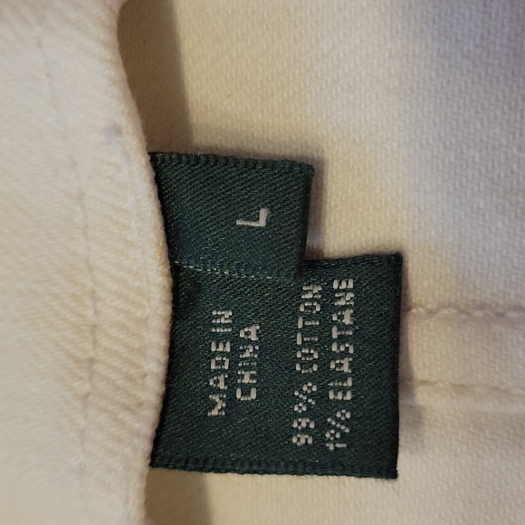 LAUREN JEANS CO. WHITE BUTTON DOWN DENIM JACKET. - Picture 7 of 11